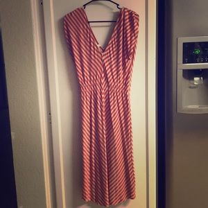 Charlotte Russe Persian Red Wide V-neck Dress M